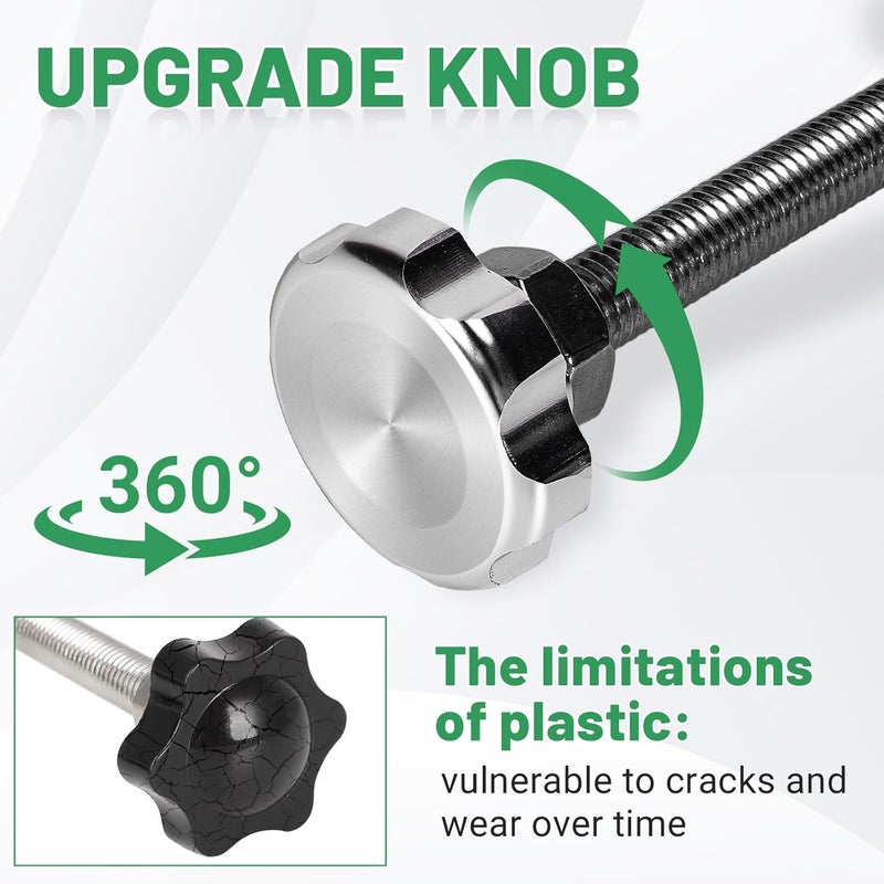 Rendrox 2PCS Window Jamb Stretcher Tool Set with 6061 Aluminum Solid Knob for Vinyl Window Frame Repair, No Cutting/Heat, Repair Pivot Shoes & Balances Easily - Image 4